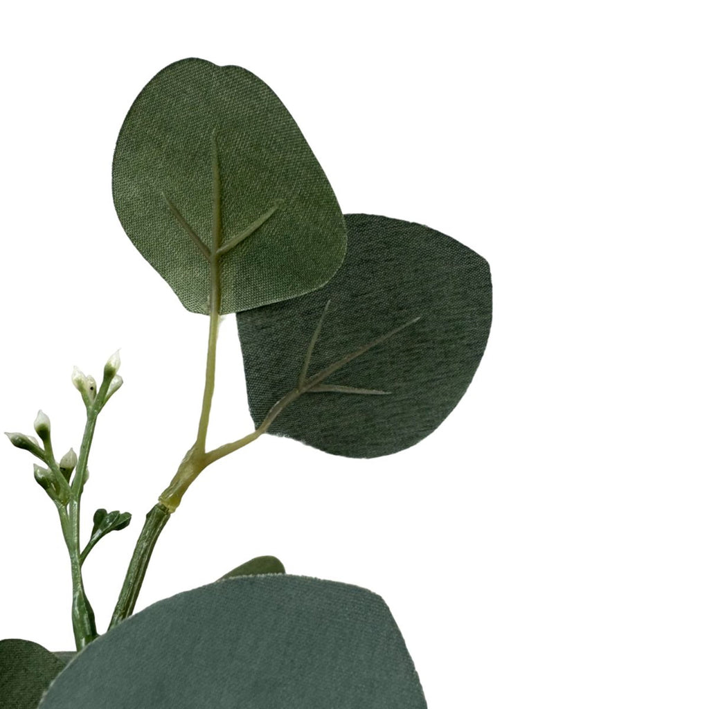 (2 pack) Mainstays Artificial Green Round Leaf Eucalyptus Stem, 34in Tall Floral Picks