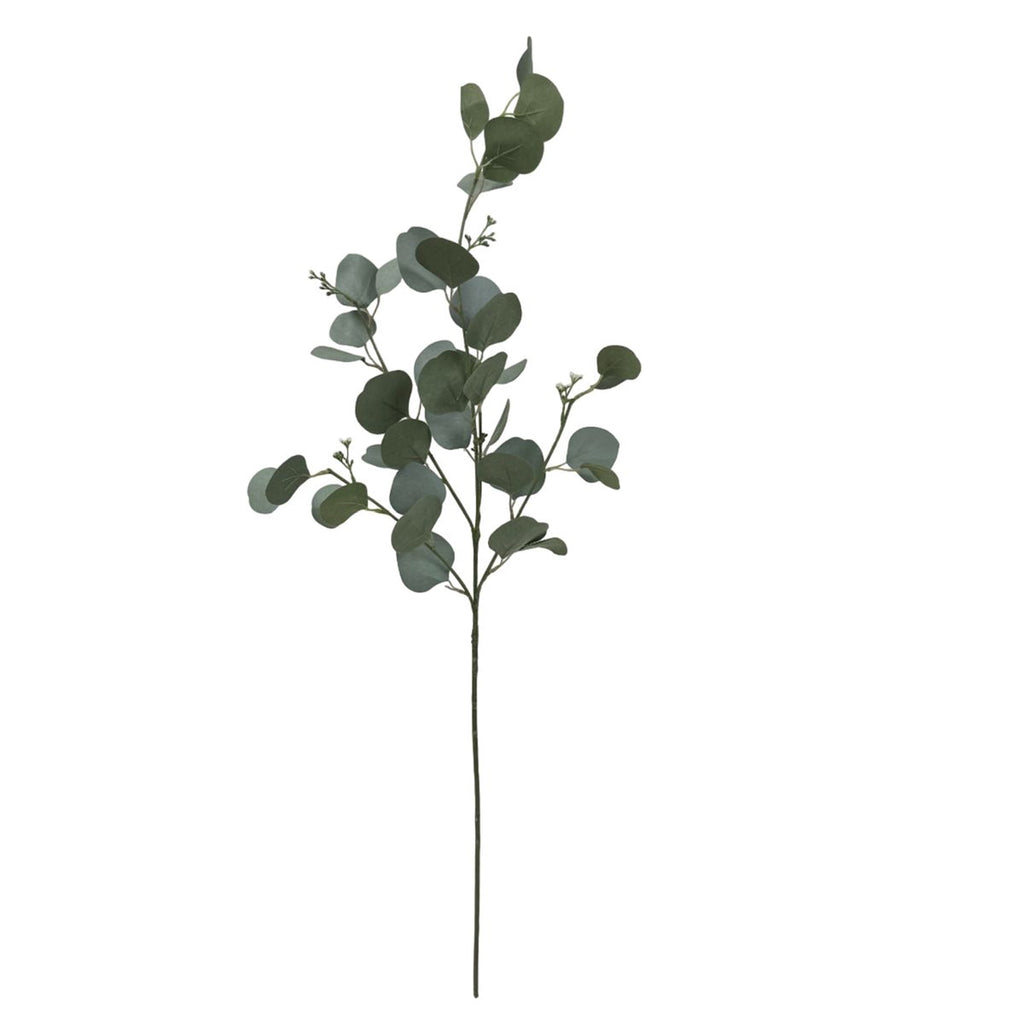 (2 pack) Mainstays Artificial Green Round Leaf Eucalyptus Stem, 34in Tall Floral Picks