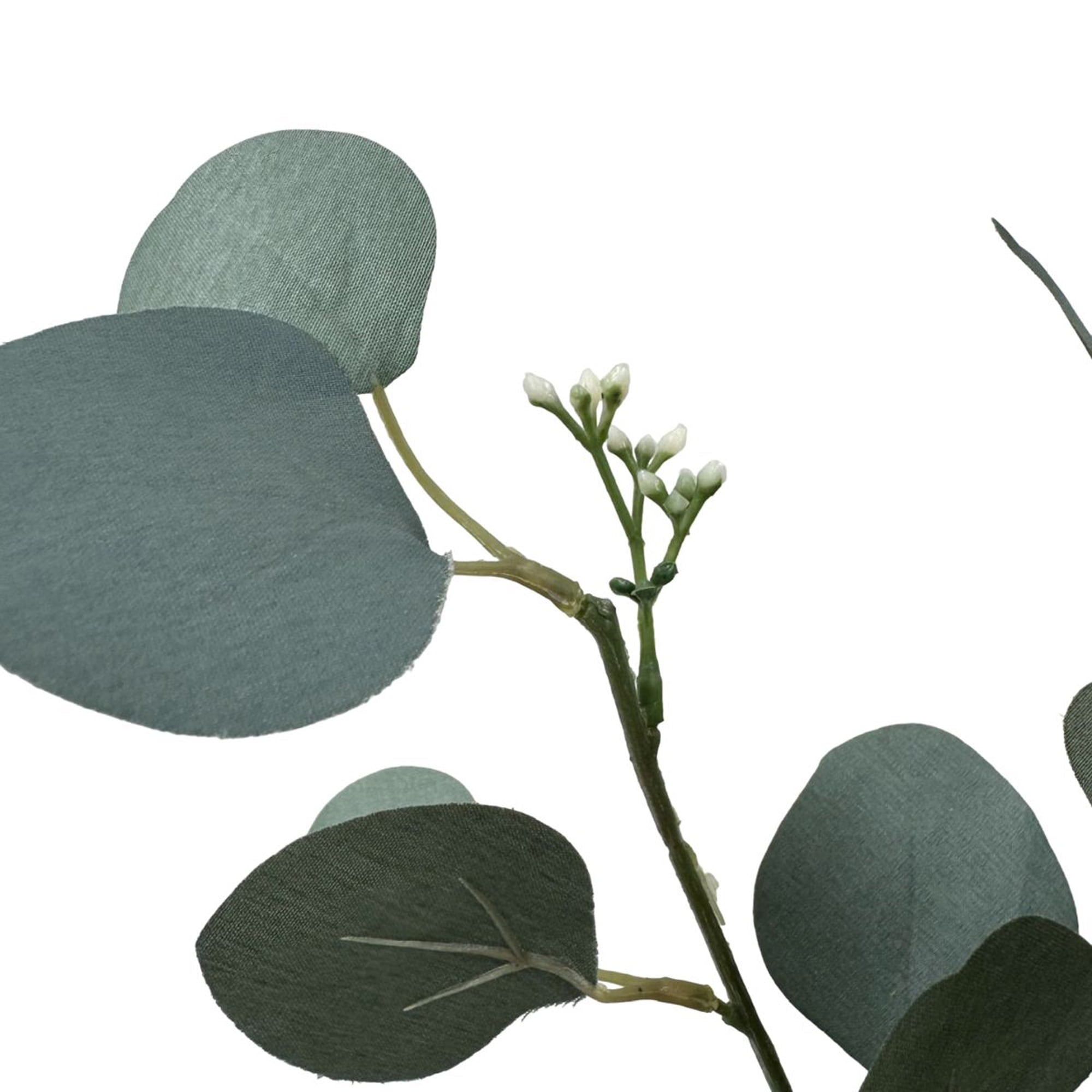 (2 pack) Mainstays Artificial Green Round Leaf Eucalyptus Stem, 34in Tall Floral Picks