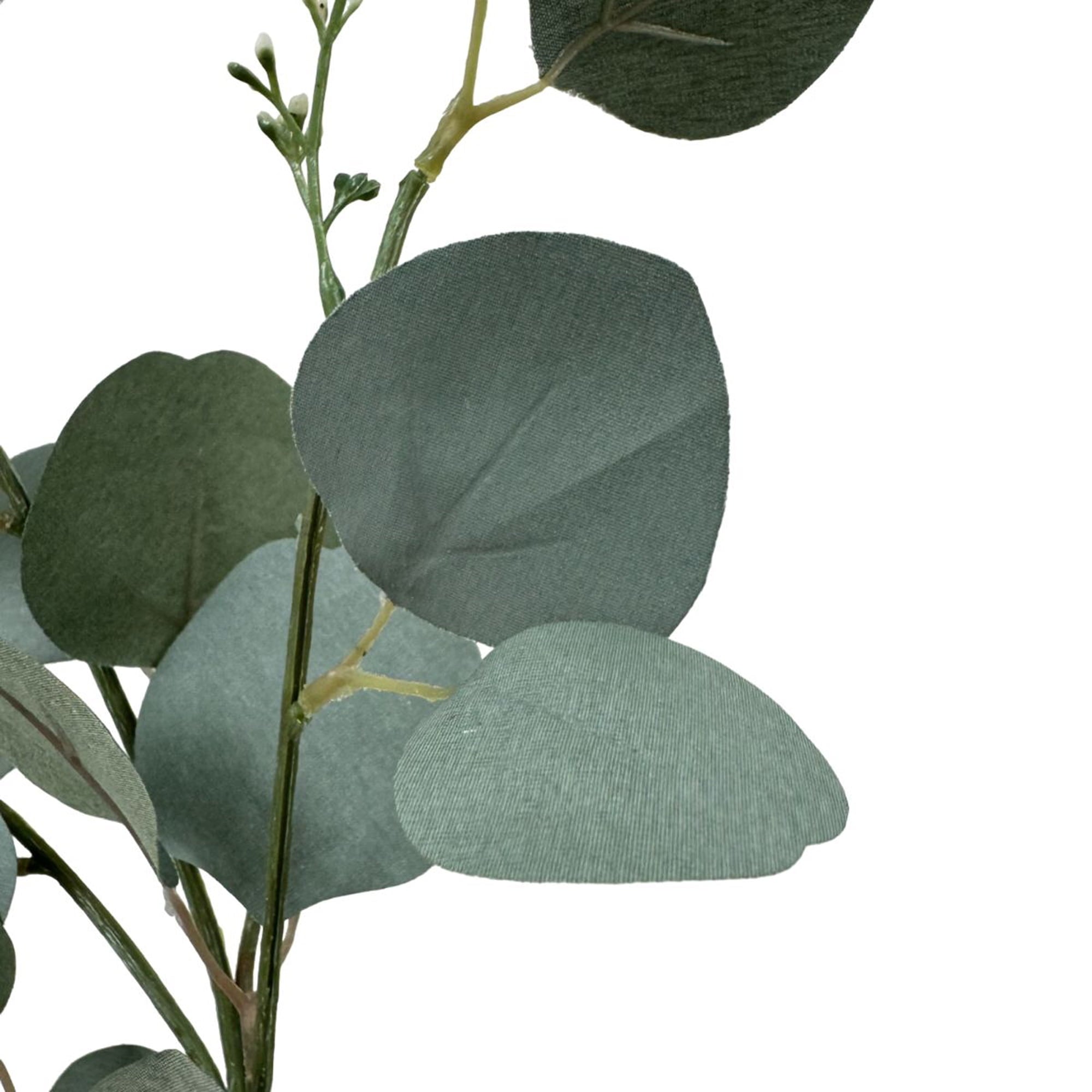 (2 pack) Mainstays Artificial Green Round Leaf Eucalyptus Stem, 34in Tall Floral Picks